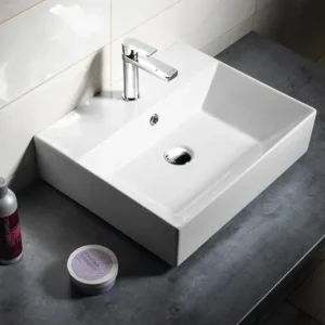 Isvea Sistema keramische wastafel 50x42cm wit Merkproduct