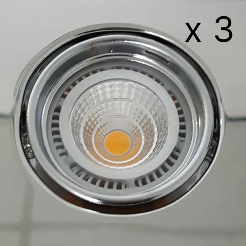 NJOY verlichtingsset met 3 LED spots 85mm 5W chroom Shop Nu