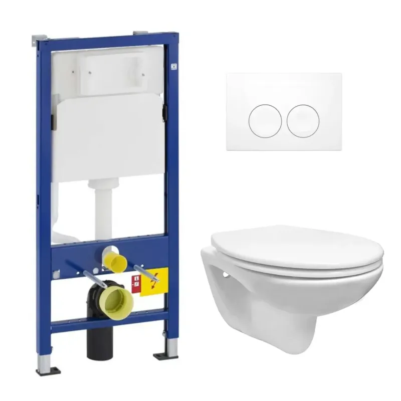 Geberit UP100 toiletset met Plieger Basic toilet en standaard zitting Voordeelprijs