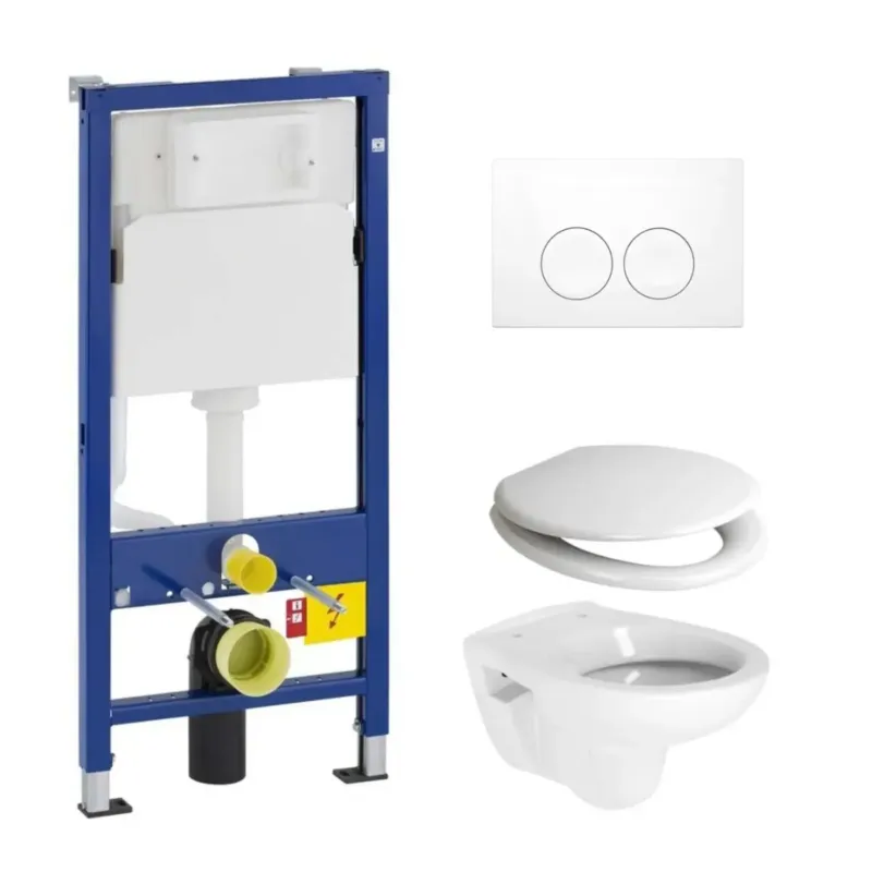Geberit UP100 toiletset met Plieger Compact toilet en zitting Express Levering