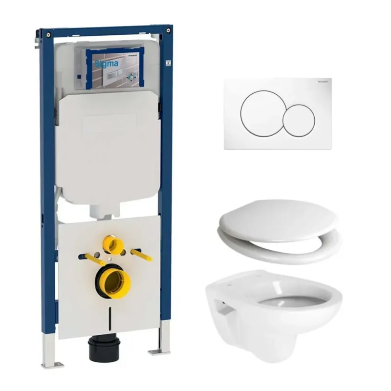 Geberit UP720 toiletset met Plieger Compact toilet en zitting Merkproduct
