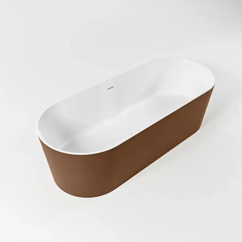 Op = Op Mondiaz Noble vrijstaand bad 180x75cm kleur rust/talc