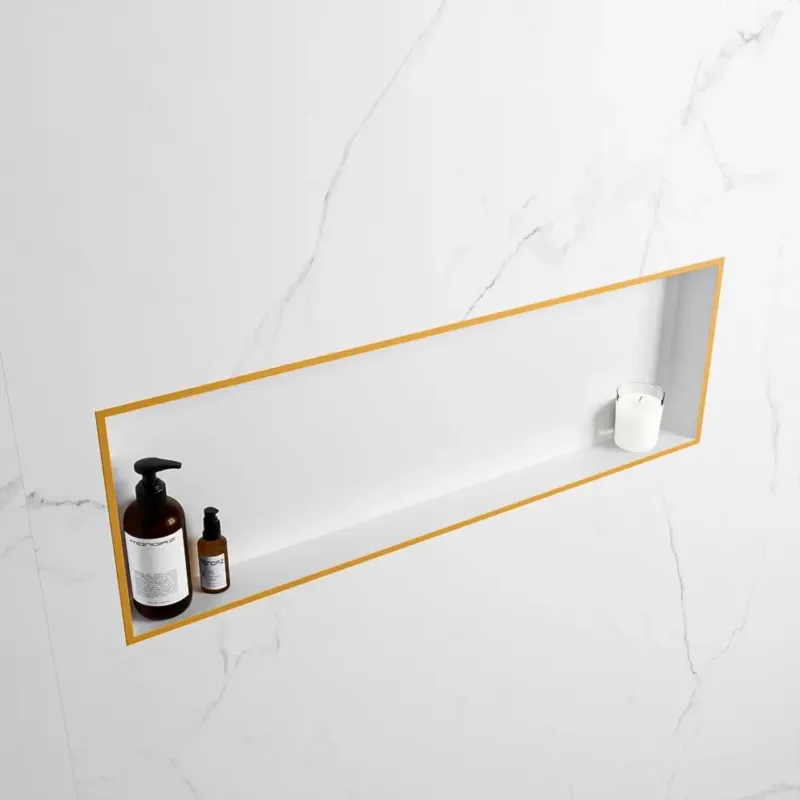 Seizoensaanbieding Mondiaz Easy nis 90x30x8cm 1 vak ocher/talc