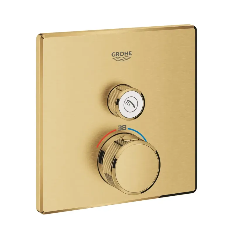 Fabrieksprijs Grohe Grohtherm SmartControl thermostaat met omstel vierkant brushed cool sunrise