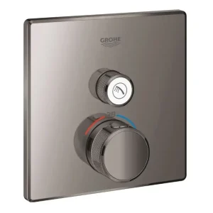 Bestseller Grohe Grohtherm SmartControl thermostaat met omstel vierkant hard graphite