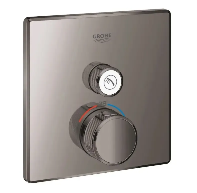 Bestseller Grohe Grohtherm SmartControl thermostaat met omstel vierkant hard graphite