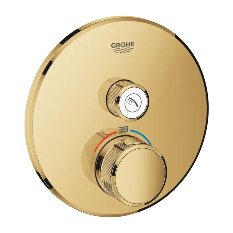 Grohe Grohtherm SmartControl thermostaat met omstel rond cool sunrise Weekendaanbieding