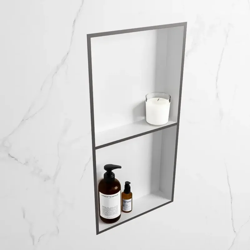 Premium Mondiaz Easy nis 60x30x8cm 2 vakken dark grey/talc