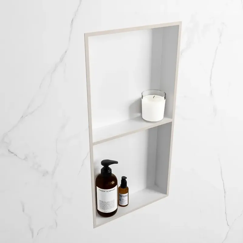 Mondiaz Easy nis 60x30x8cm 2 vakken linen/talc Fabrieksprijs