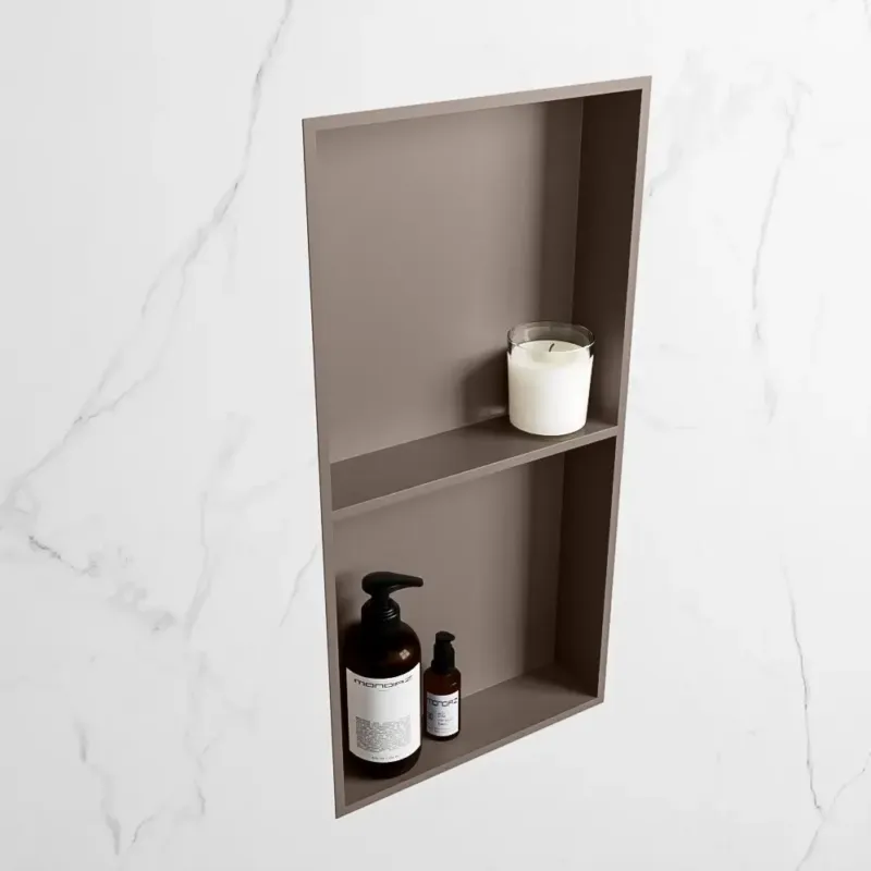 Voordeelprijs Mondiaz Easy nis 60x30x8cm 2 vakken smoke