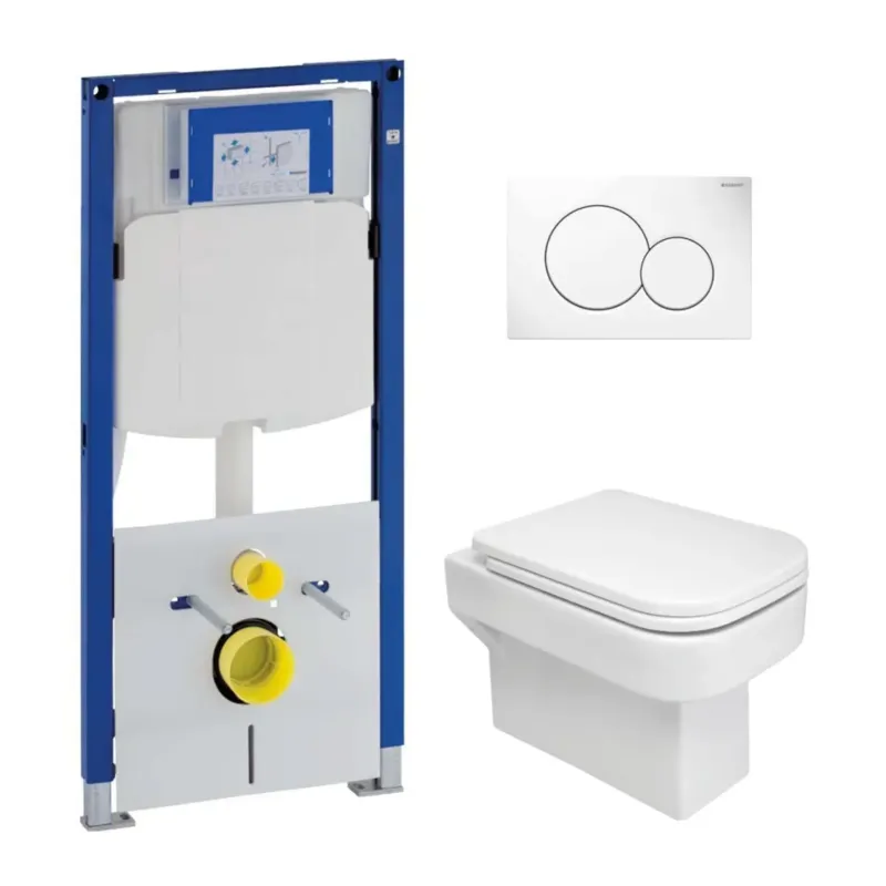 Veilige Betaling Geberit UP320 toiletset met Mueller Cube toilet en softclose zitting