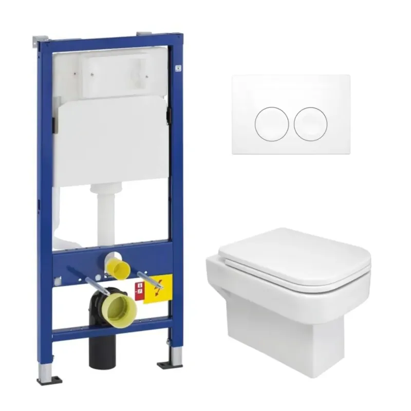 Favoriet Geberit UP100 toiletset met Mueller Cube toilet en softclose zitting