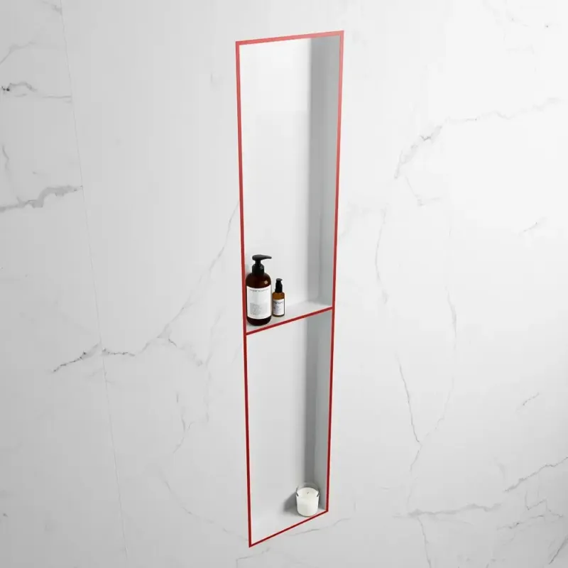 Rechtstreeks Van De Fabrikant Mondiaz Easy nis 90x30x8cm 2 vakken fire/talc