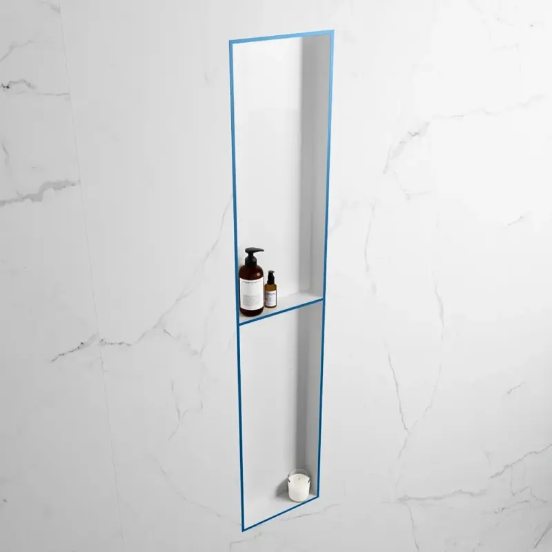 Superprijs Mondiaz Easy nis 90x30x8cm 2 vakken jeans/talc