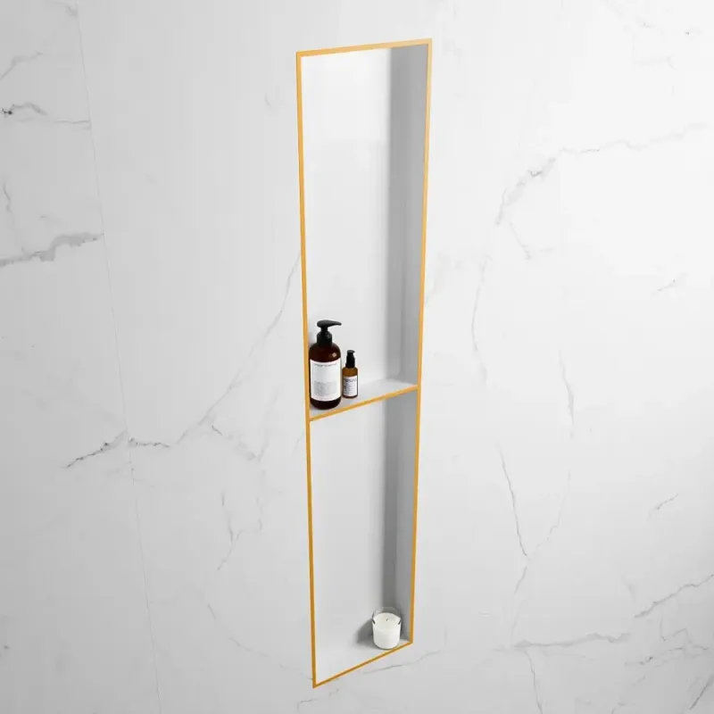 Actieprijs Mondiaz Easy nis 90x30x8cm 2 vakken ocher/talc