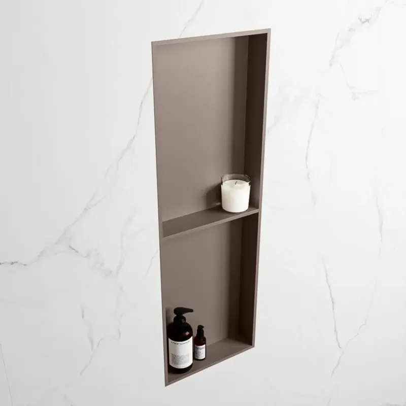 Nu Kopen Mondiaz Easy nis 150x30x8cm 2 vakken smoke