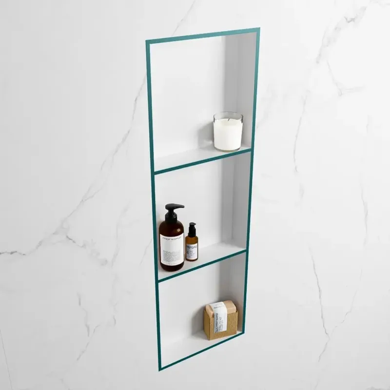 Voordeelprijs Mondiaz Easy nis 90x30x8cm 3 vakken smag/talc