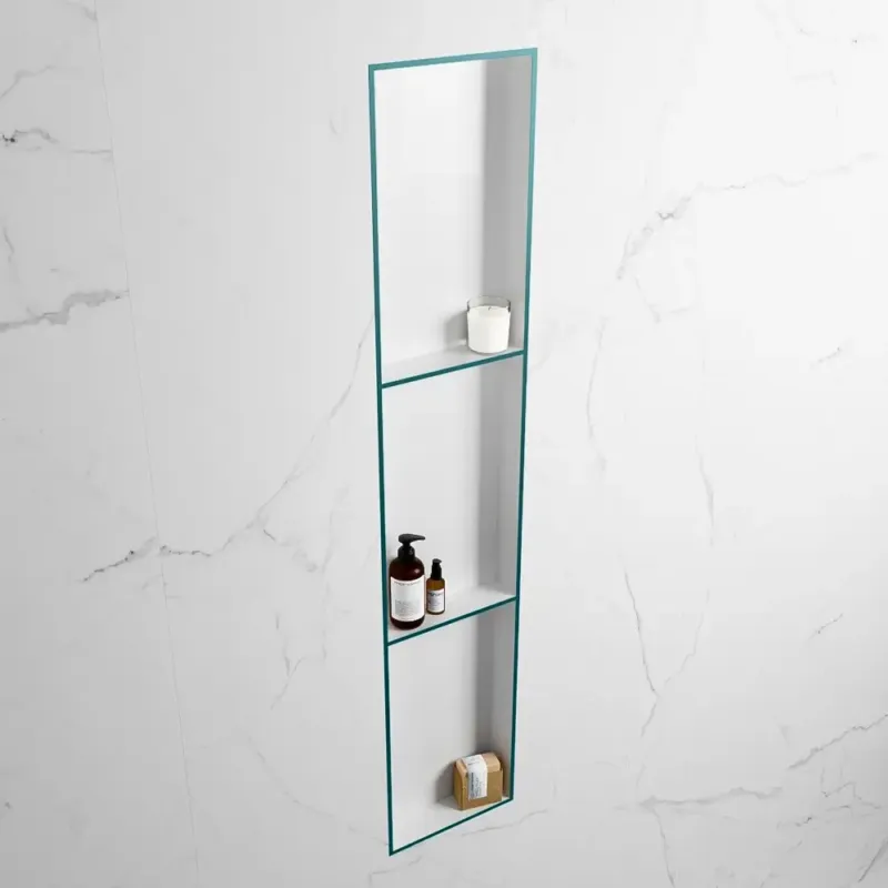 Superprijs Mondiaz Easy nis 150x30x8cm 3 vakken smag/talc