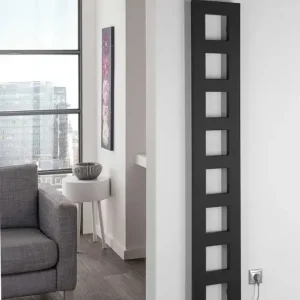 Sapho Block radiator mat zwart 28x175cm 461W Hete Deal
