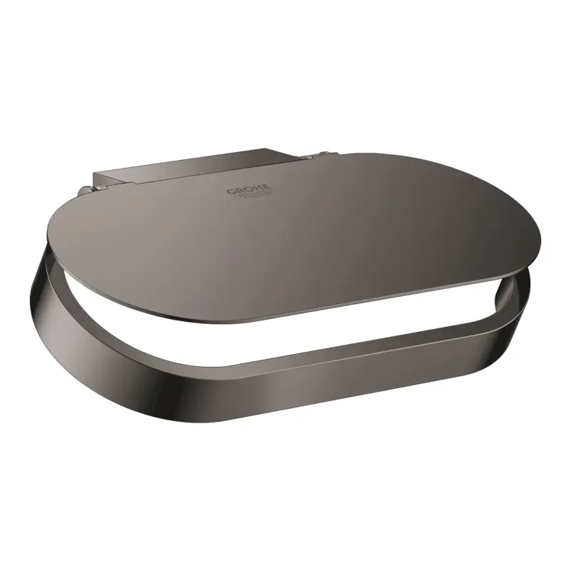 Betrouwbaar Grohe Selection toiletrolhouder met deksel hard graphite
