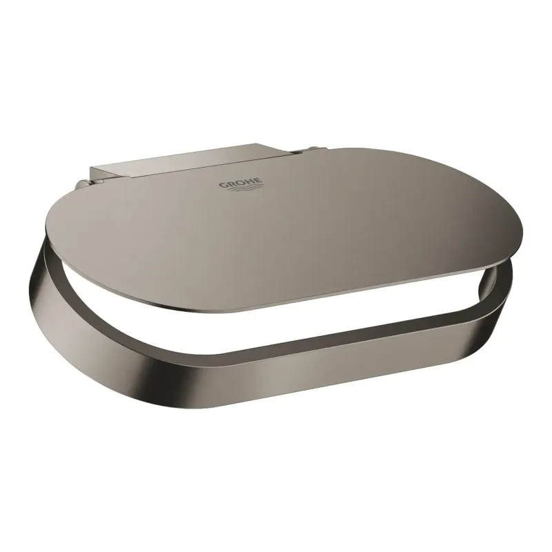 Veilige Betaling Grohe Selection toiletrolhouder met deksel brushed hard graphite