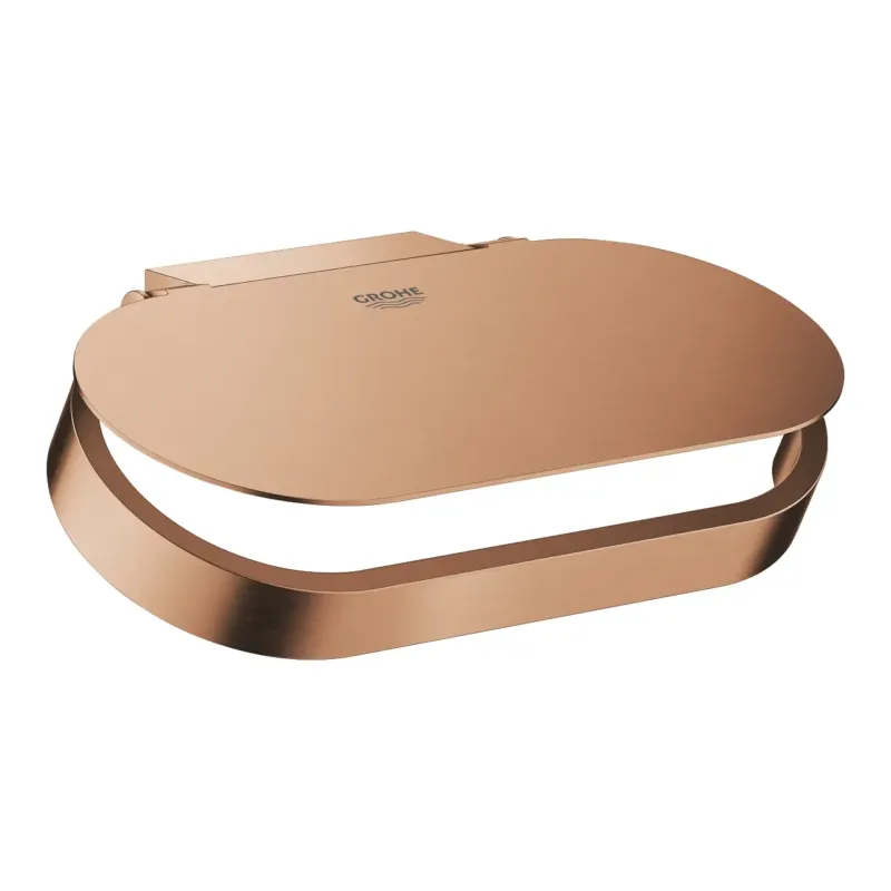 Grohe Selection toiletrolhouder met deksel brushed warm sunset Hoge Kwaliteit