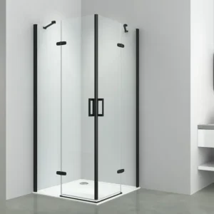 Kerra Flow vierkante douchecabine 90x90cm zwart Koop Vandaag