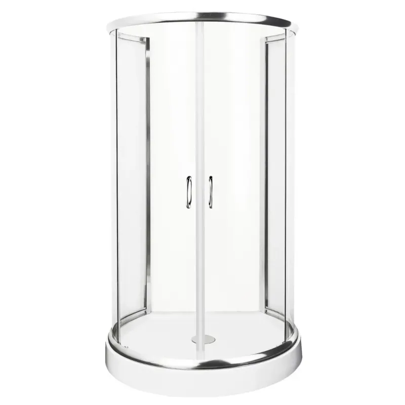Kerra Vibe ronde douchecabine 100x86cm chroom Express Levering