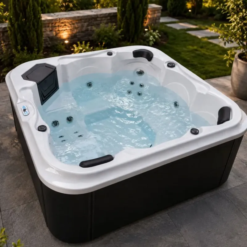 Gecertificeerd Badstuber Tirol buiten whirlpool 210x210cm