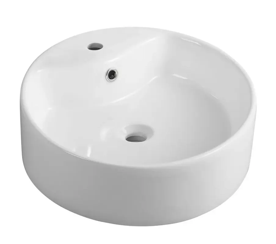 Aqualine keramische waskom 40x15cm wit Betaalbaar