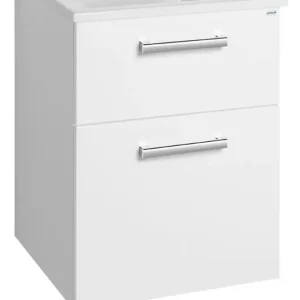 Speciale Aanbieding Aqualine Vega badkamermeubel met keramische wastafel 55x75cm wit