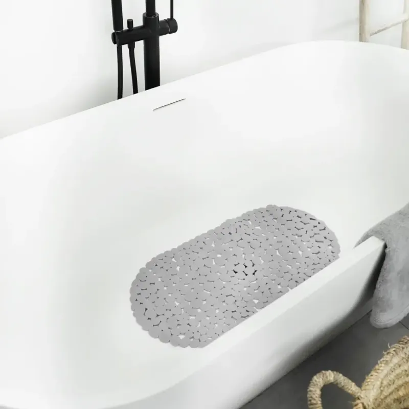 Aanbieding Differnz Lapis bad inlegmat 70x35cm grijs