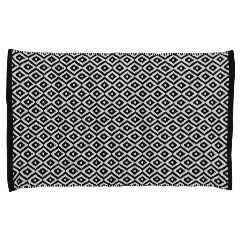 Weekendaanbieding Differnz Wales badmat 50x80cm zwart wit