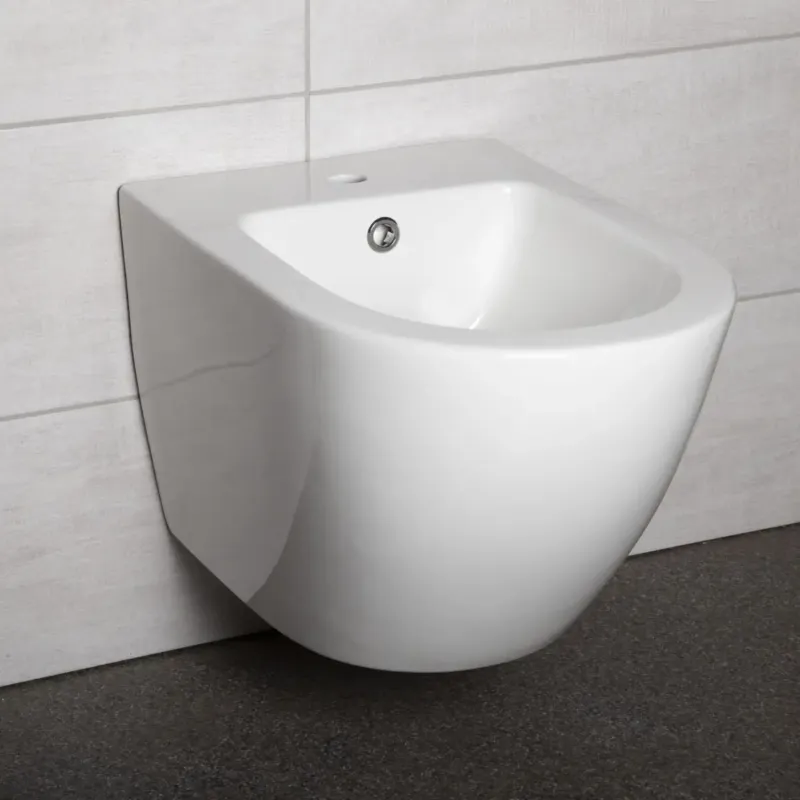 Kerra Delos hangend bidet wit glans Speciale Aanbieding