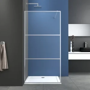 Lage Kosten Badstuber Femm douchewand 115x195cm chroom