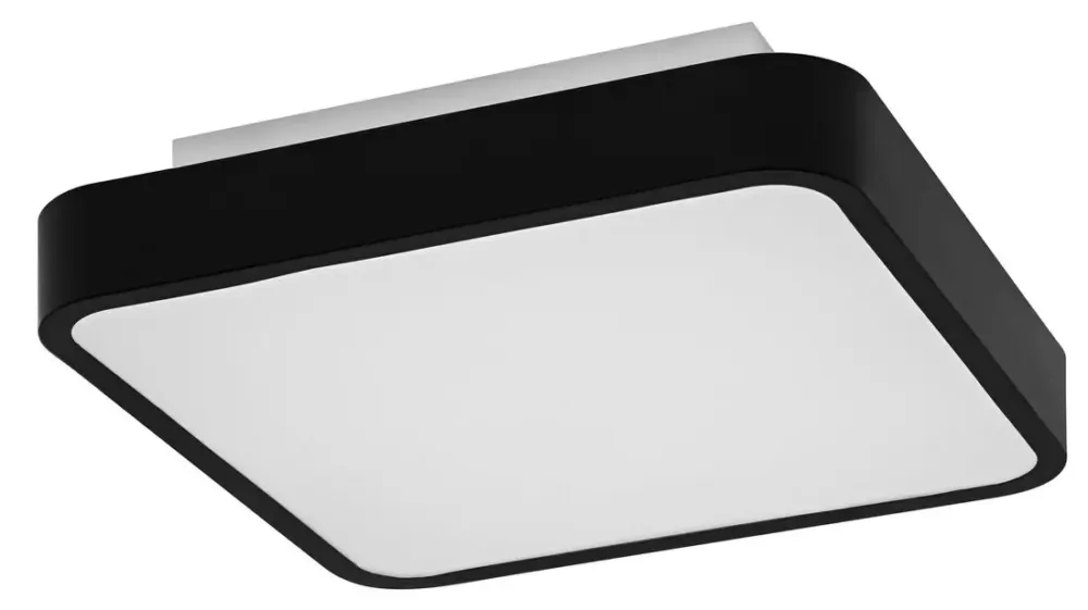 Bestel Nu Sapho Orbis Backlight vierkante plafondlamp 35x35cm 28W zwart