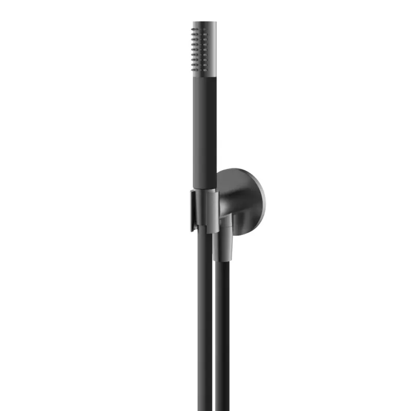 Veilige Betaling Hotbath Archie handdouche met houder en wateraansluiting gunmetal geborsteld PVD