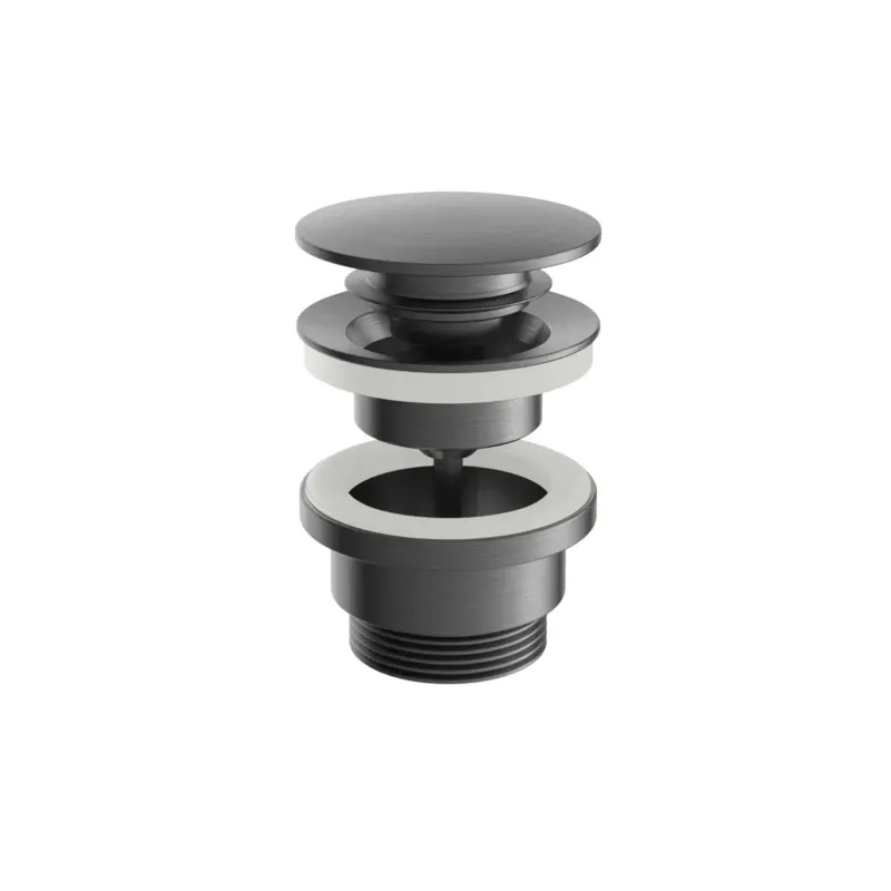 Hotbath Archie clickwaste gunmetal geborsteld PVD Bestseller
