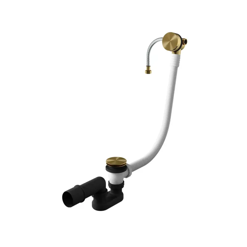 Hotbath Archie badoverloop met vulcombinatie messing geborsteld PVD Veilige Betaling
