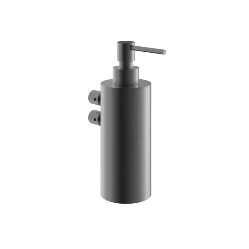 Laatste Versie Hotbath Archie zeepdispenser wandmontage gunmetal geborsteld PVD