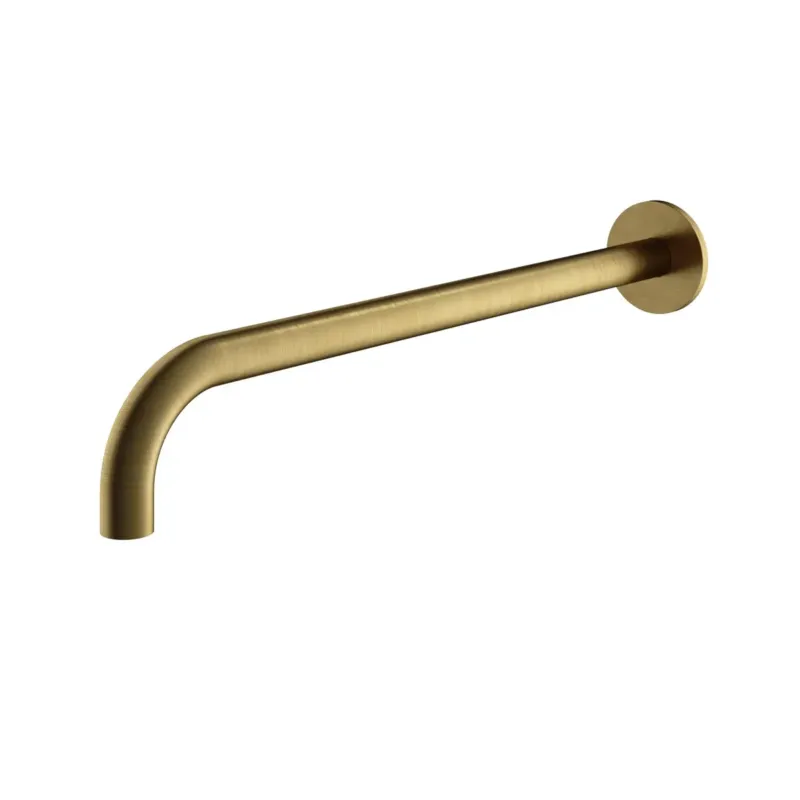 Premium Hotbath Archie wandarm 40cm messing geborsteld PVD