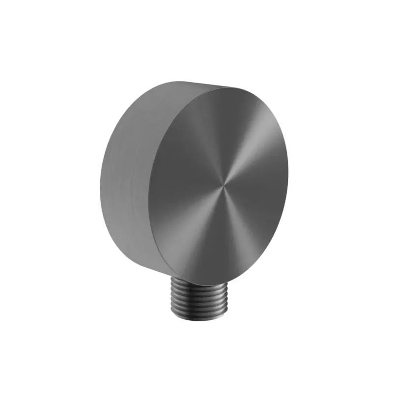 Hotbath Archie wandaansluitbocht rond gunmetal geborsteld PVD Bestseller