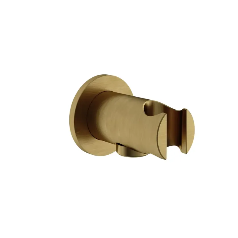 Dagaanbieding Hotbath Archie handdouche houder met wateraansluiting messing geborsteld PVD