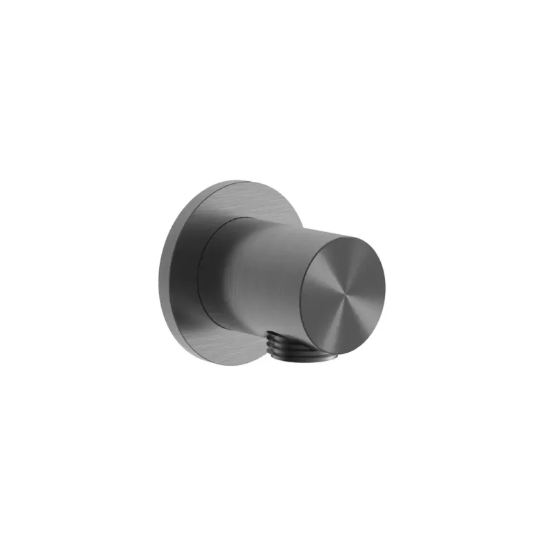 Hotbath Archie wand aansluitbocht gunmetal geborsteld PVD Laatste Versie