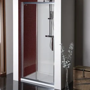 Polysan Lucis douchedeur schuif 100cm chroom Direct Verzonden