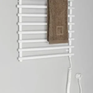 Aqualine Such elektrische handdoekradiator 57x46.5cm 72W wit Dagaanbieding