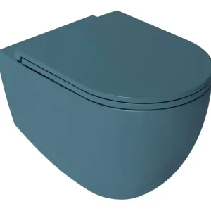 Isvea Infinity randloos toilet 53x36,5cm mat petrol Snelle Levering