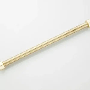 Alleen Vandaag Saniclear Brass aansluitslang 30cm 1/2" x 1/2" messing geborsteld - mat goud
