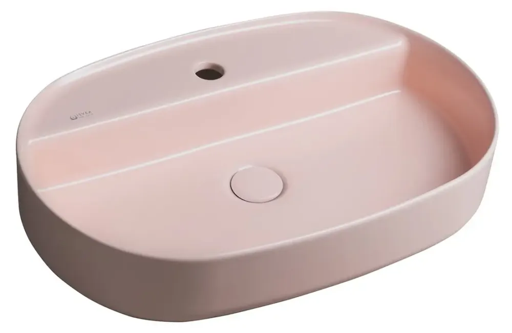 Isvea Infinity waskom 60x40cm met kraangat roze mat Populair