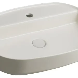 Isvea Infinity waskom 60x40cm met kraangat ivoor Seizoensaanbieding